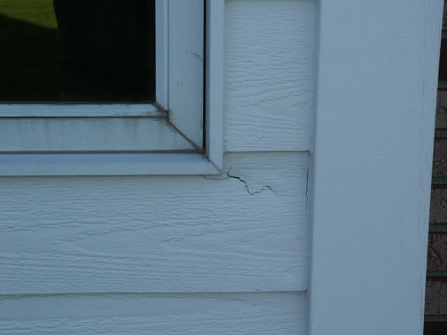 Rotted Lap Siding around a Window